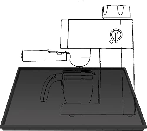 Chedin Kaffeevollautomat Barista Zubehör, Silikon Matte Kaffeemaschine Anti-Rutsch Unterlage, Kann als wasserdichte, auslaufsichere Matte für das Esszimmer in der Küche verwendet Werden