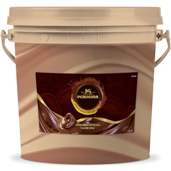 PERUGINA PROFESSIONALE Crema Intensa Nocciole Secchiello 3kg | Crema spalmabile al gianduia, ideale per come ingrediente per la realizzazione di dolci, farciture e guarnizioni