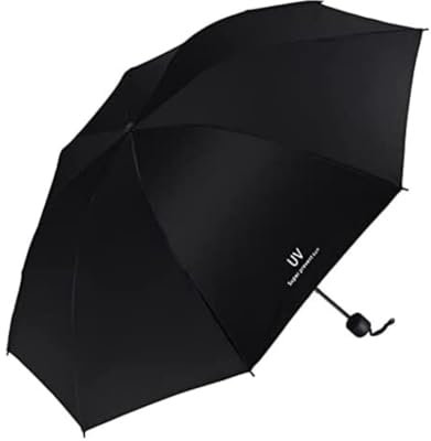 ATMRC Taschenschirme Grüner Bananenblatt-Regenschirm for Frauen mit doppeltem Verwendungszweck, sonniger und regnerischer Sonnenschutz, UV-Schutz-Sonnenschirm, 3 faltbare Kunst-Ölgemälde Regenschirme