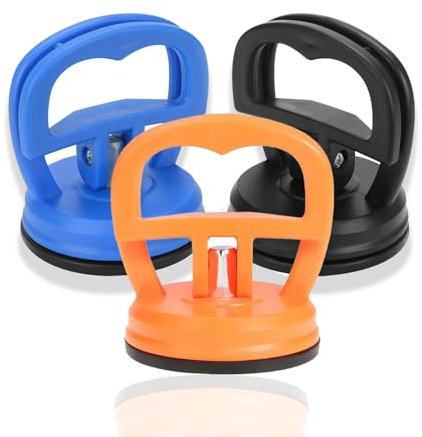 ebuyerfix 3 pcs Suction Cup Heavy Duty Suction Pullers for Car Dent Removal Screen Lifting and Glass Handling Powerful Dent Repair Tool Set