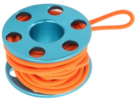 CCYLEZ Scuba Diving Finger Reel, Dekoratives Mini-Fingerreel-Pendant für Unterwasseraktivitäten (Blau)