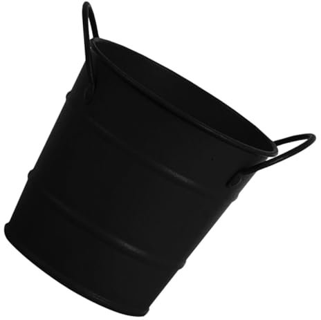 IMIKEYA Metal Snack Storage Bucket Wrought Iron Fries Holder for Desktop Parties