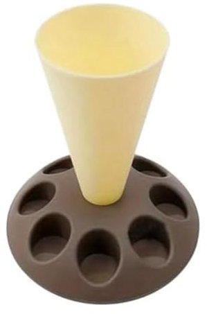 Okeeyseda Cake Decorating Pastry Tool with 8 Slots Nozzles, Plastic Pastry Bag Stand for Cake Decorating Kit B