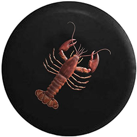Radschutzhülle Hummer Rot Mit Scheren Sea Life Reifenhülle Uv-Schutz Auto Reifenabdeckung Staubdicht Auto Reserverad Abdeckung Für Caravan Wohnmobile Anhänger 17 inch