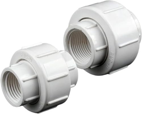 LUbrel Water tube jointer,1PCS 1/2'' 3/4'' 1'' Female Thread PVC Union Connector Water Pipe Accessory Fish Tank Fittings Garden Plant Irrigation Adapter(1-1 Inch)
