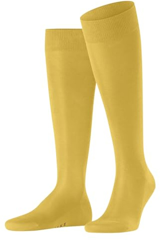 FALKE Tiago M Kh coton fil d'Écosse durable unies 1 paire, Chaussettes longues Homme, Jaune Banana 1333, 45-46