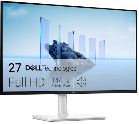 DELL 27 Plus Monitor - S2725HSM, Full HD (1920x1080), 144Hz, IPS, 1ms MPRT, AMD FreeSync, 99% sRGB, Ajuste de Altura, Altavoces Integrados, 2 HDMI, 3 Años de Garantía, Blanco