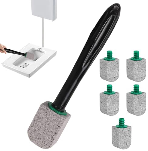 Bâton de nettoyage pour toilettes - 24,1 x 6,1 x 4,6 cm - Gomme à taches de bol - Brosse à récurer profonde - Design de poignée durable avec coussinets puissants - Outil ménager pour enlever les