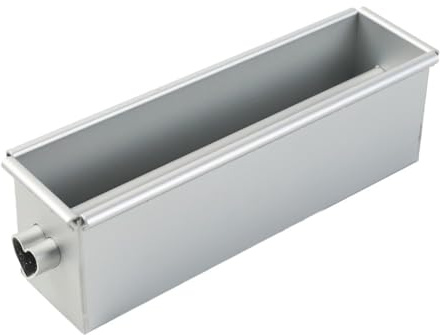 NiuLumea Stampo quadrato in lega di alluminio con tubo centrale, stampo antiaderente per torte, polpettone, cioccolato, utensile da cucina fai da te
