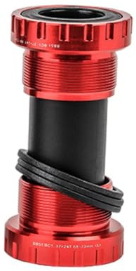 wisoolkic Boîtier de pédalier léger et résistant, Face polie, bagues étanches, Manipulation Facile, Compatible avec Les boîtiers de pédalier 68 à 73 mm, boîtier Creux intégré BB51