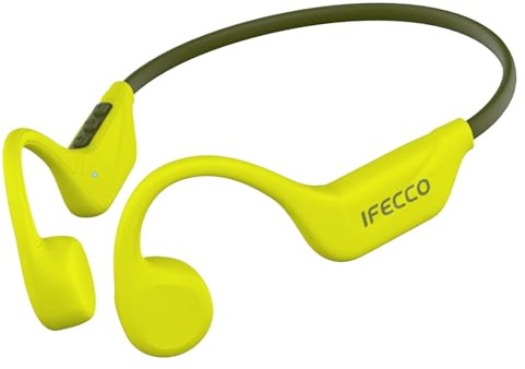 IFECCO Auriculares Conduccion Osea,Cascos Oseos Inalambricos con Micrófono