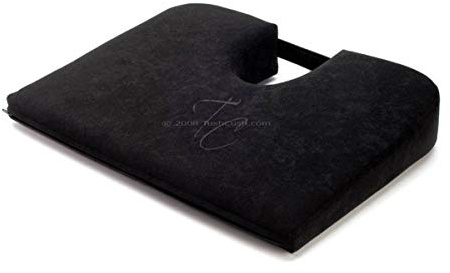 Tush Cush Xtra Firm Extended Size Seat Cushion 15x20 (Black Fabric)