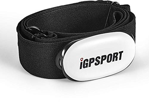 iGPSPORT HR40 Cardiofrequenzimetro impermeabile IPX7 Bluetooth e ANT+ e fascia toracica per Ciclismo, corsa, fitness Compatibile con Garmin Polar Wahoo
