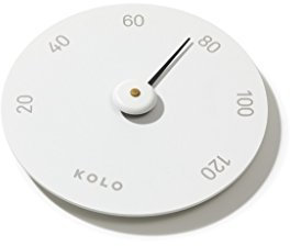 KOLO Sauna Thermometer aus Aluminium, Weiß