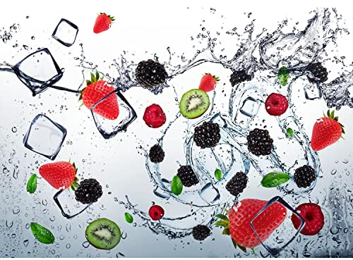 Runa Art Fototapete Küche Obst Modern Vlies Wohnzimmer Schlafzimmer - Made in Germany - 308 x 220 cm Bunt 9254010c