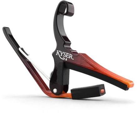 Kyser Schnellwechsel-Kapodaster für 6-saitige Akustikgitarren, Sunburst, KG6SNB
