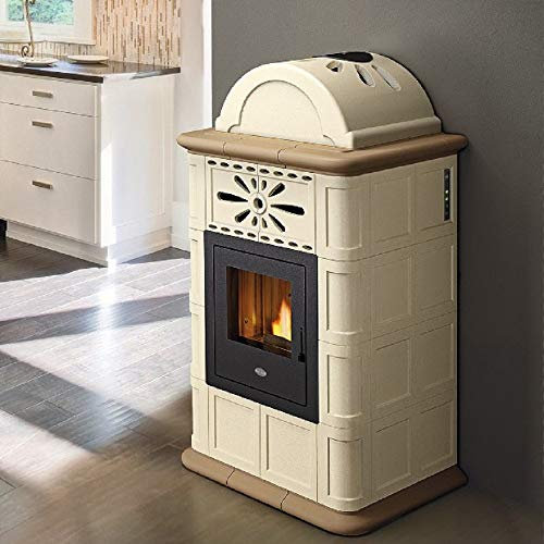 EVA CALOR - STUFA A PELLET EVA CALOR ROSY CERAMICA ROSSO 13,8 KW - 31398