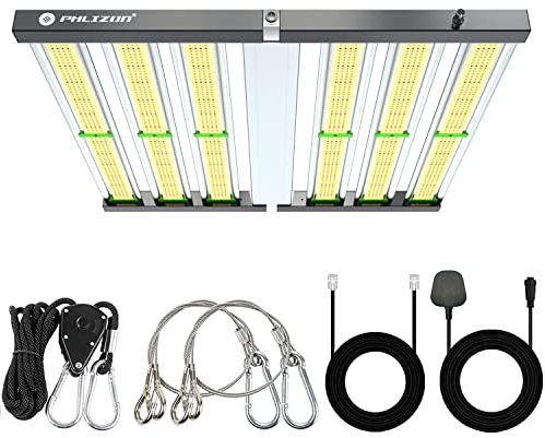 Phlizon FD4000 420W Plant Led Grow Light for Indoor Plants Daisy Chain Dimmable Grow Light with LM281B & Brand Driver Grow for 150x150cm Coverage Full Spectrum Growing Lamps 2.9 µmol/J LEDs