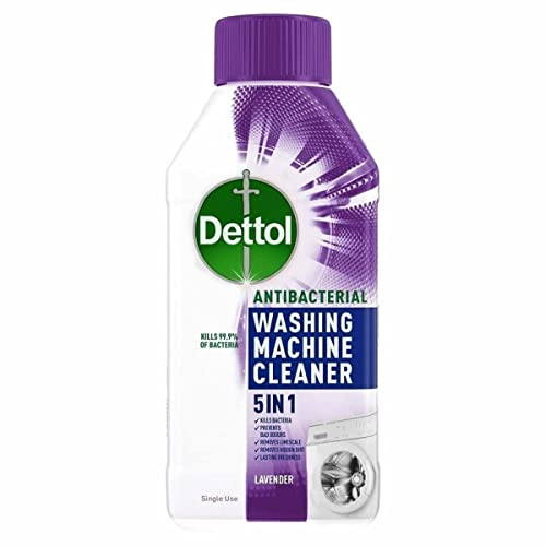 Dettol Antibacterial Washing Machine Cleaner, Removes Limescale, Dirt & Bad Odours, Lavender 250ml