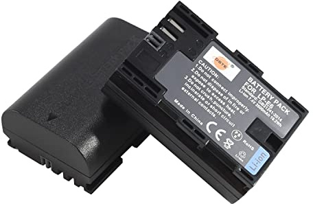 DSTE 2PCS LP-E6 Battery Compatible with Canon EOS 5D Mark II, 5D Mark III, 7D, 7D Mark II, 5DS, 6D, 60D, 60Da, 70D