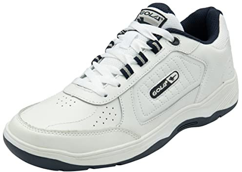 Gola Men's Belmont 2 Lace Walking Shoe, White/Navy, 9 UK