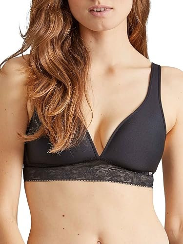 Damen Triangel Spacer Micro Lace Schwarz 80A