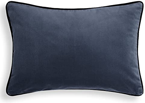Bassetti Uni Kissenhülle zu Tischwäsche - Velour aus 90% Baumwolle, 10% Polyester in der Farbe Perla G2, Maße: 40X60 cm - 9324592