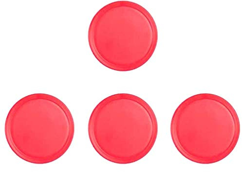 4 Stück Mini Air Hockey Pucks Airhockey-tisch Rotes Zubehör Tischhockey-puck Roter Anzug Airhockey-paddel Airhockey-pucks Aus Kunststoff Hockeytische Schreibtisch Eishockeytisch