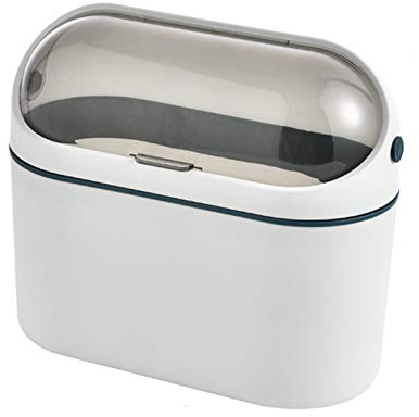 Corbeille à Papier Home Desktop Corbeille Peut suspendre la poubelle for la porte de l'armoire avec couvercle Petite corbeille à flip murale murale for la cuisine Chambre à la voiture Poubelle De Bure