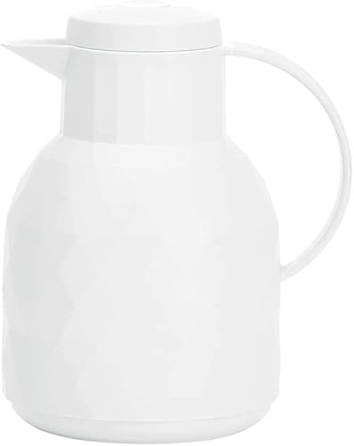 Herd-Wasserkocher, Tee-Ei, Flaschenwärmer, 1 l Diamant-Doppelwand-Glas-Vakuumflasche, Haushalt, Büro, Thermo-Wärmflasche, Wasserkocher, Weißer Tee, Kaffee, Thermoskannen (Farbe: Blau) (Farbe: Rosa) (