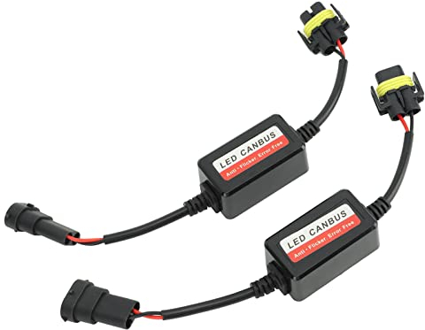 H8 H9 H11 LED Canbus Decoder Fehlerfrei Anti-Flicker-Widerstand Decoder Langlebig für Nebelscheinwerfer