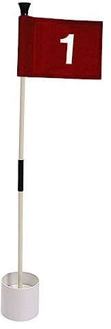 Ronyme Golf Putting Green Flag and Hole Cup Golf Flagpoles Backyard Golf Flags Practice Putting for Golfing Home Men Women Kids Indoor Outdoor Yard, Number 1