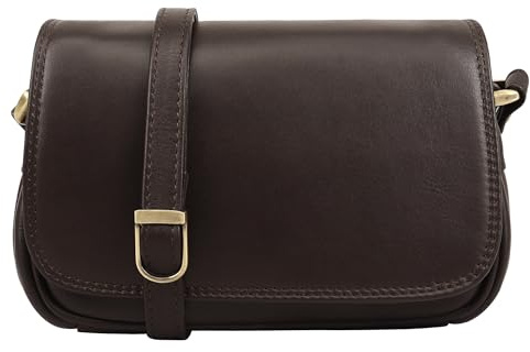 Lloyd Baker AMRITSAR Umhängetasche aus echtem Leder, weiche Schultertasche mit verstellbarem Riemen, kompakte kleine Größe mit mehreren Fächern, braun, One Size