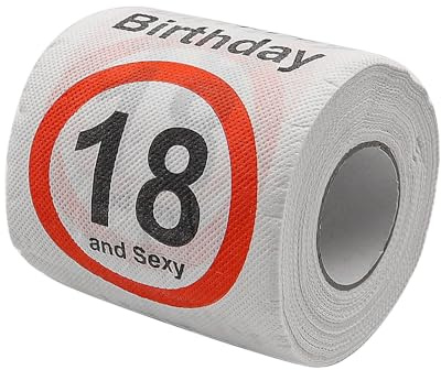 POFET Lustiges Toilettenpapier zum Geburtstag, Toilettenpapier, Geburtstagsdekoration, Geschenkartikel