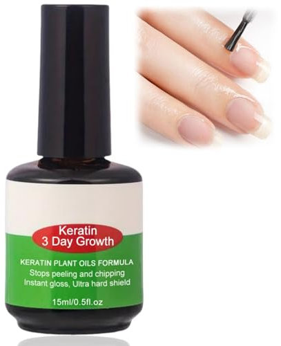 BigyQiu Nail Growth and Repair Serum,Keratin 3 Day Growth Nail Treatment & Strengthener,Nail Growth Treatment for Nail Strengthener,Nail Growth And Repair,Fast Keratin Nail Hardener for Damaged Nails