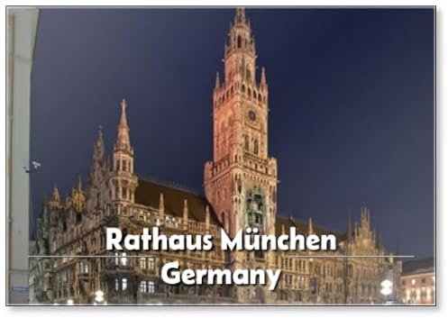Kühlschrankmagnet Rathaus München Design 1