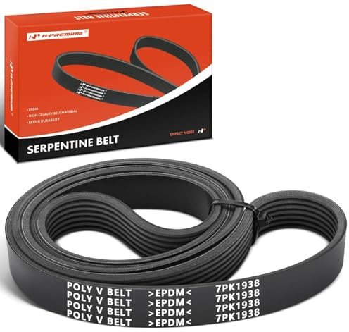 A-Premium 76.25 In Serpentine Drive Belt Fit For Toyota & Scion Cars - Camry 2002-2006, RAV4 2001-2005, Highlander 2001-2007, Solara 2002-2008, tC 2005-2006, xB 2008-2011