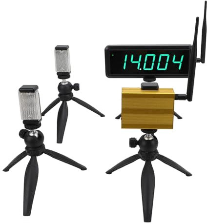 Luqeeg Cronómetro Inalámbrico, Cronómetro de Carreras de 5 Dígitos con Trípode Cronómetro LED Reloj de Carreras para Bicicletas de Equilibrio, Patinaje, Cronometraje de Replanteo