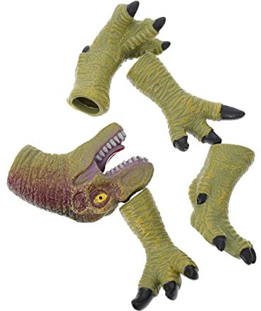 GARVALON 2sätze Dinosaurier-handpuppen Kreatives Fingerpuppen-Spielzeug Für Eltern-interaktion Teile Rex Handspielzeug Um Spaß Und Koordination Zu Fördern