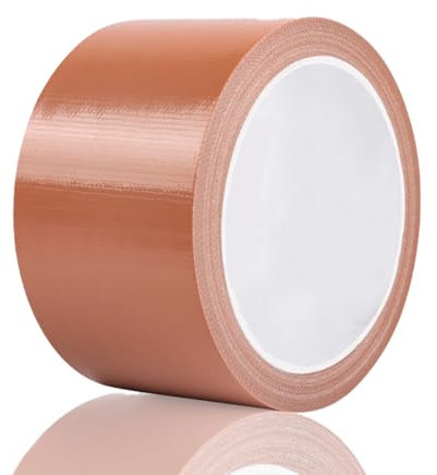 Yuexitech Nastro Telato Americano 50mm X 20m, Nastro Adesivo Telato Resistente Al Calore E Impermeabile, Duck Tape In Tessuto Per Riparazioni Domestiche, Automotive E Outdoor, Marrone