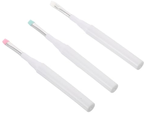 PACKOVE 3pcs Silicone Eyeshadow Brush Cap Eyebrow Makeup Brushes for Eyebrow Gel and Eyeshadow Soft and Gentle