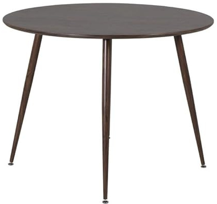 Paris Prix Table à Manger Ronde Plaza 100cm Noyer