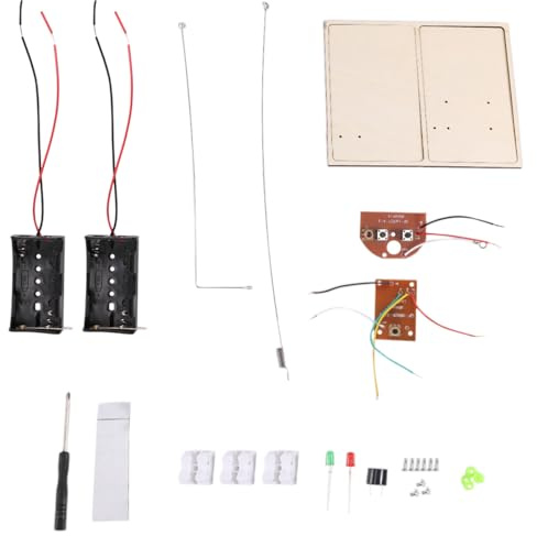 Lafeier Kits STEM, aprender código morse, construir una máquina de telégrafo, experimento de circuito eléctrico, kit de electricidad (sin batería)