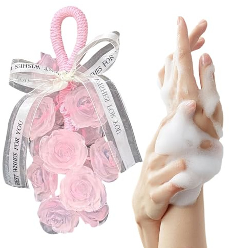 de Savon | Nettoyant pour le Bain et l'Hygiène à la Rose pour la Santé de la Peau | Savon de Toilette aux Fleurs | Pour Les Hommes Les Femmes Les Les Le Visage La Douche L Hygiène De La Peau La Santé