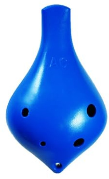 Bunte Okarina 6 Loch Alto C Key Harz Professionelle Erwachsene Anfänger Spielpraxis(Blue)