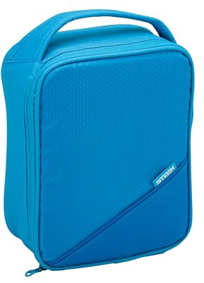 Smash Insulated Lunch Bag, Fabric, 8cm x 18cm x 25cm, Blue | Smash Blue IQ Lining, This lunch bag can collapse for easy storage.