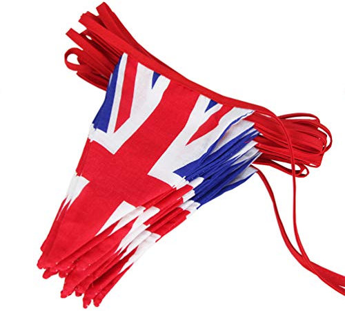 BESPORTBLE 1stück Britische Flagge Banner Aus Baumwolle Dekorative Party-hängedekoration Für Festivals Und Veranstaltungen Leicht Und Langlebig Für Hotel Zuhause Und Schule