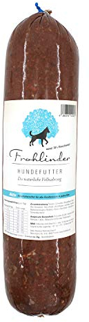 Frohlinder Hundewurst AKTIV | Vollnahrung für sportlich aktive Hunde ab dem Welpenalter | Eigenherstellung aus Deutschen Produkten | 100% natürliche Zutaten ohne Zusatzstoffe