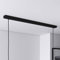 Baldachin für Lampe Rechteckig, Abzweigdose mit 2 Kabelauslässen (L 80 x H 2.5 x B 5 cm), SCHWARZ - ideal für Esstisch, inkl. Federklemmen