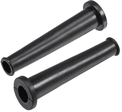 sourcing map Cord Boot Protector Cable Sleeve Hose Rubber 80mm Length Black 2 Pcs